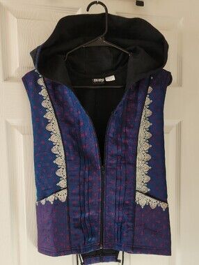 KASHI gypsy Boho  Silk Vest Sz S/M